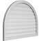 Ekena Millwork Round Top Surface Mount PVC Gable Vent: Functional, w/ 2"W x 1-1/2"P Brickmould Frame, 40"W x 30"H GVPRT40X3002SF - alternate 3